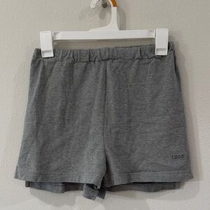 Izod Gray Elastic-Waist Athletic Shorts